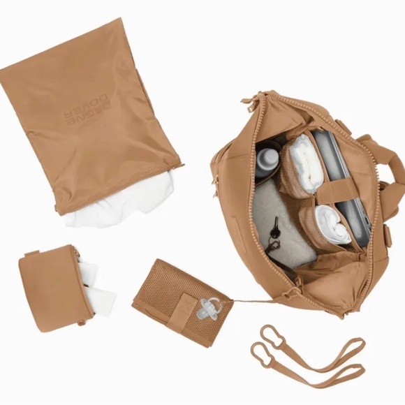 Dange Dover Large Neoprene Indi Diaper Backpack Bag Color: Camel - Picture 2 of 9